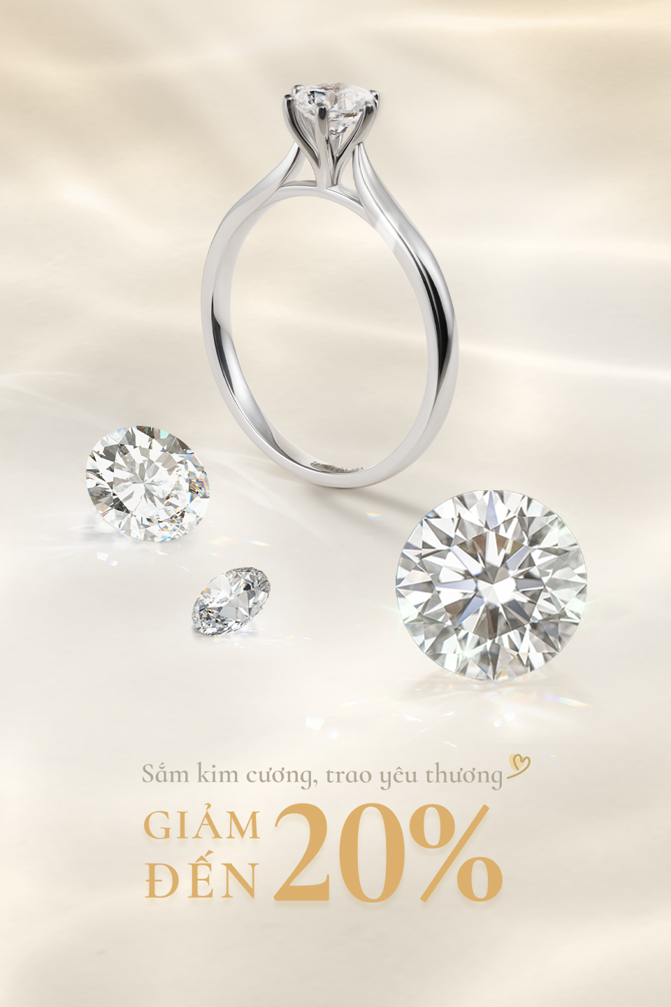 Sắm kim cương, trao yêu thương - Ưu đãi đến 20%